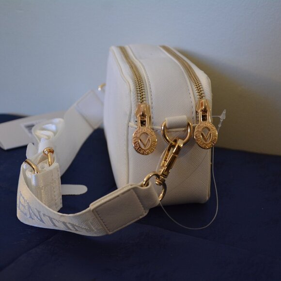 New VALENTINO ORLANDI Studded Guitar Strap Double Zip Crossbody Camera NWT - Picture 10 of 11